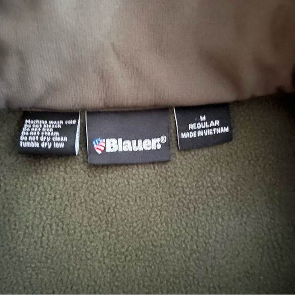Blauer Softshell Fleece Jacket, Army Green New w/o Tag - Picture 6 of 7